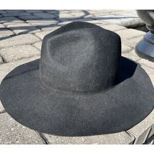 Olive and Pique Fedora Retro Style 100% Wool Hat In Black